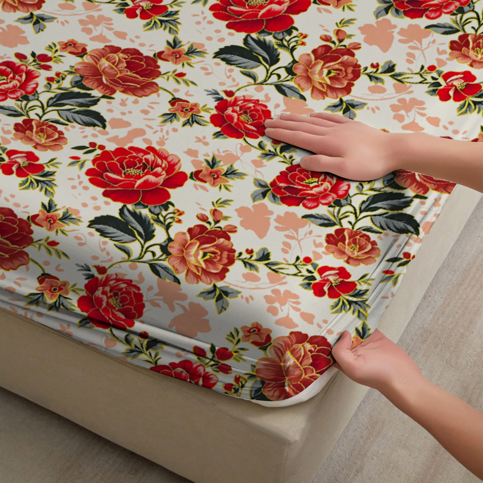 1 pièce, drap-housse à motif f - Fitted Bed Sheets Deep Pocket avis et prix