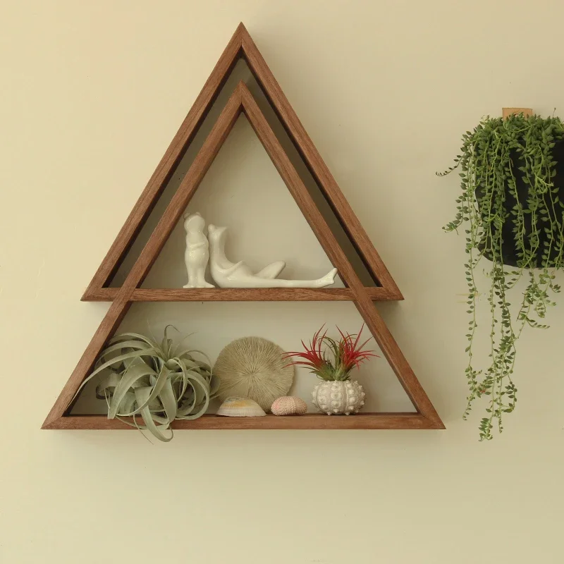 

Irregular Living Room Wall Hanging Frame Nordic Geometry Bookshelf Bedroom Multi-storey Simple Modern Decorative Rack