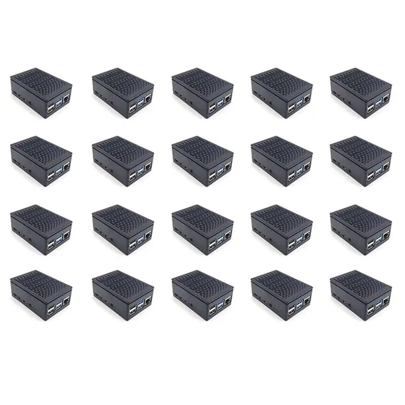 

20X For Raspberry Pi 4 Case Shell Box Enclosure Installable Cool Fan Aluminum Heatsink Enclosure For Raspberry Pi 4B