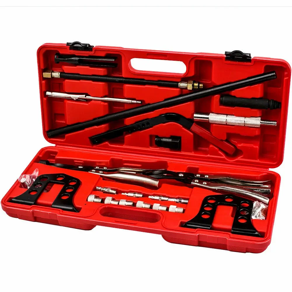 Valve Spring Compressor Universal Car Engine Overhead Valve Spring Compressor Stem Seal Remover Installer Tool Kit