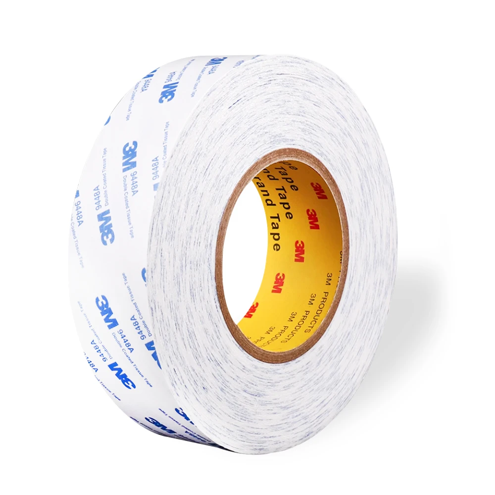 3M 9448A Double-Sided Tape Authentic Ultra-Thin Tissue Tape White Strong High Adhesion Waterproof Non-Woven 3M Tape