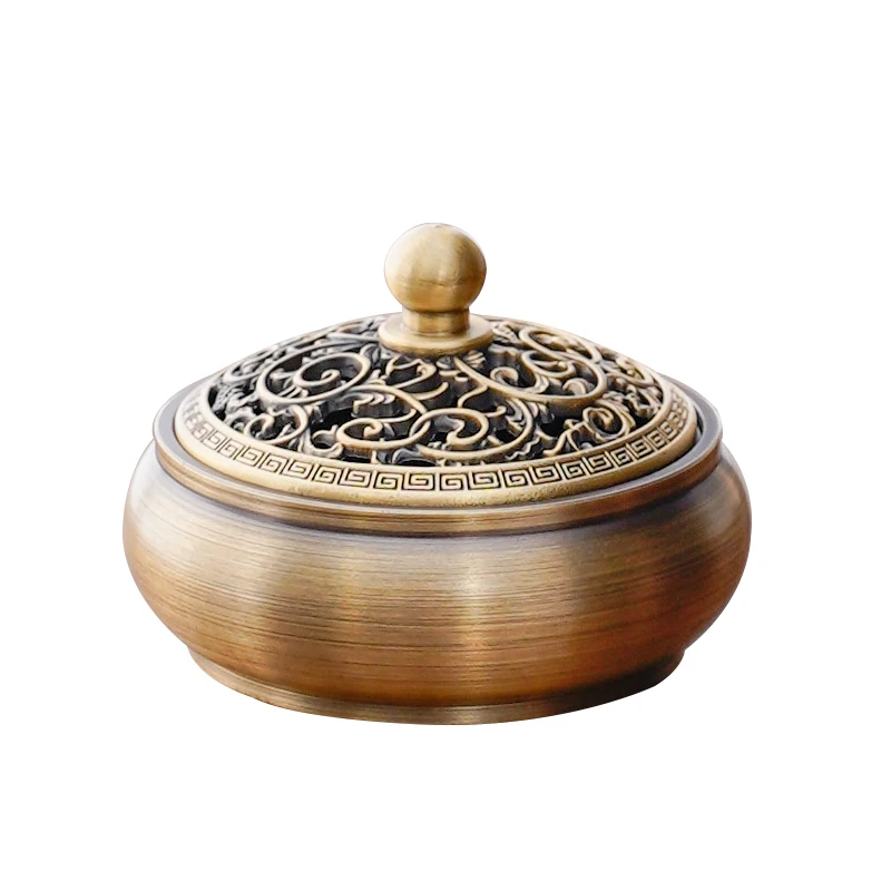 Pure Copper Incense Coil Burner Living Room Bedroom Home Lavender Flavor Sandalwood Stove Decoration Gift for Friends