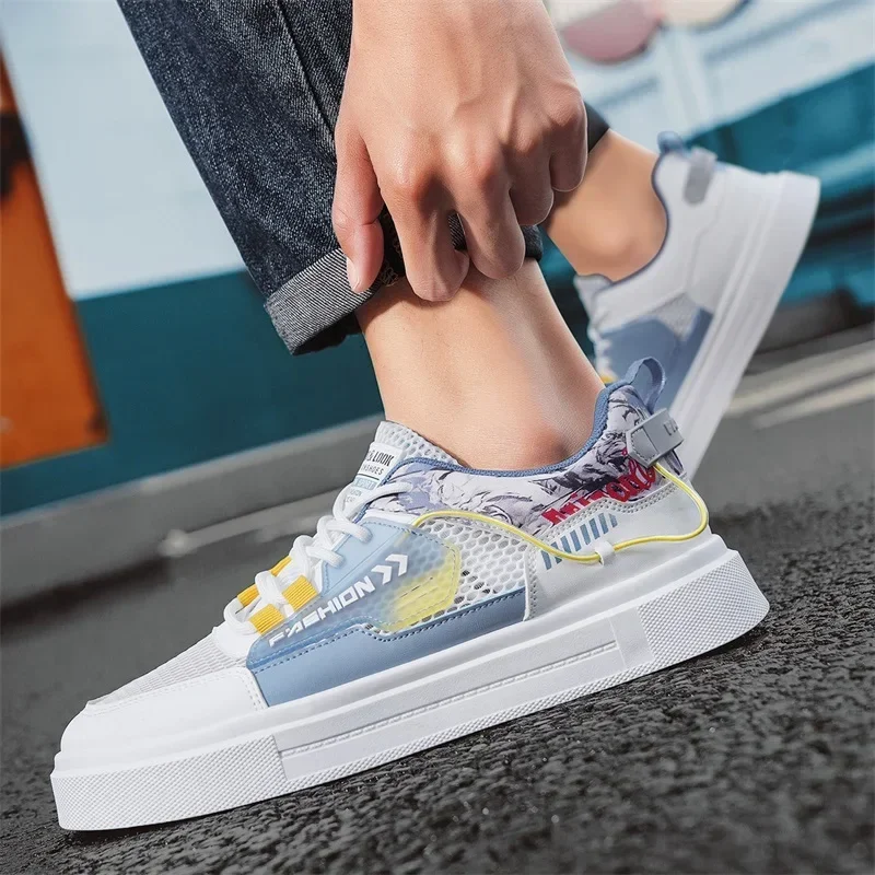 Sepatu Pria Sepatu Kets Kasual Bersirkulasi Platform Fashion Olahraga Lari Sepatu Desainer Mewah Musim Panas Tenis Hiking Luar Ruangan