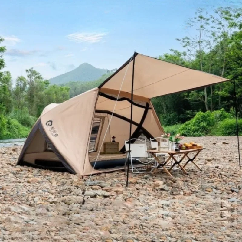 

Надувная палатка для кемпинга на открытом воздухе, большая, автоматическая, с защитой от солнца, для пикника и отдыха на пляже, товары для кемпинга