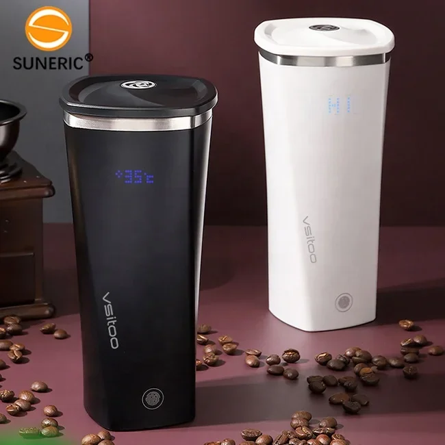 Stainless Steel Temperature Control Display Coffee Milk Cup Reminder Vacuum Thermos Smart Drink Bottle