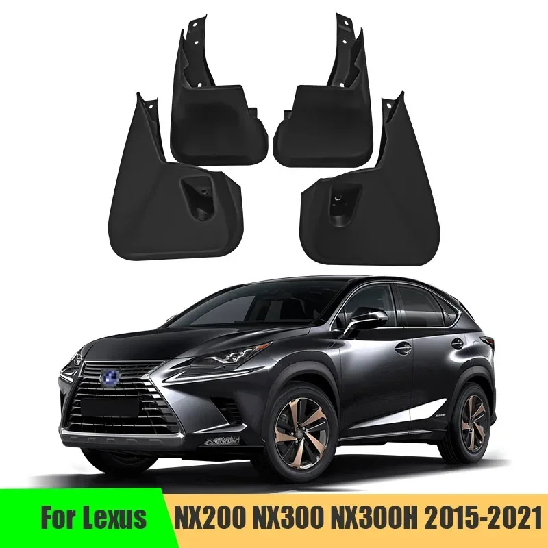 Car Fender Mud Flaps For Lexus NX200 NX300 NX300H 2015-2021 Splash Guards MudFlaps Front Rear Mudguards Auto Accessories