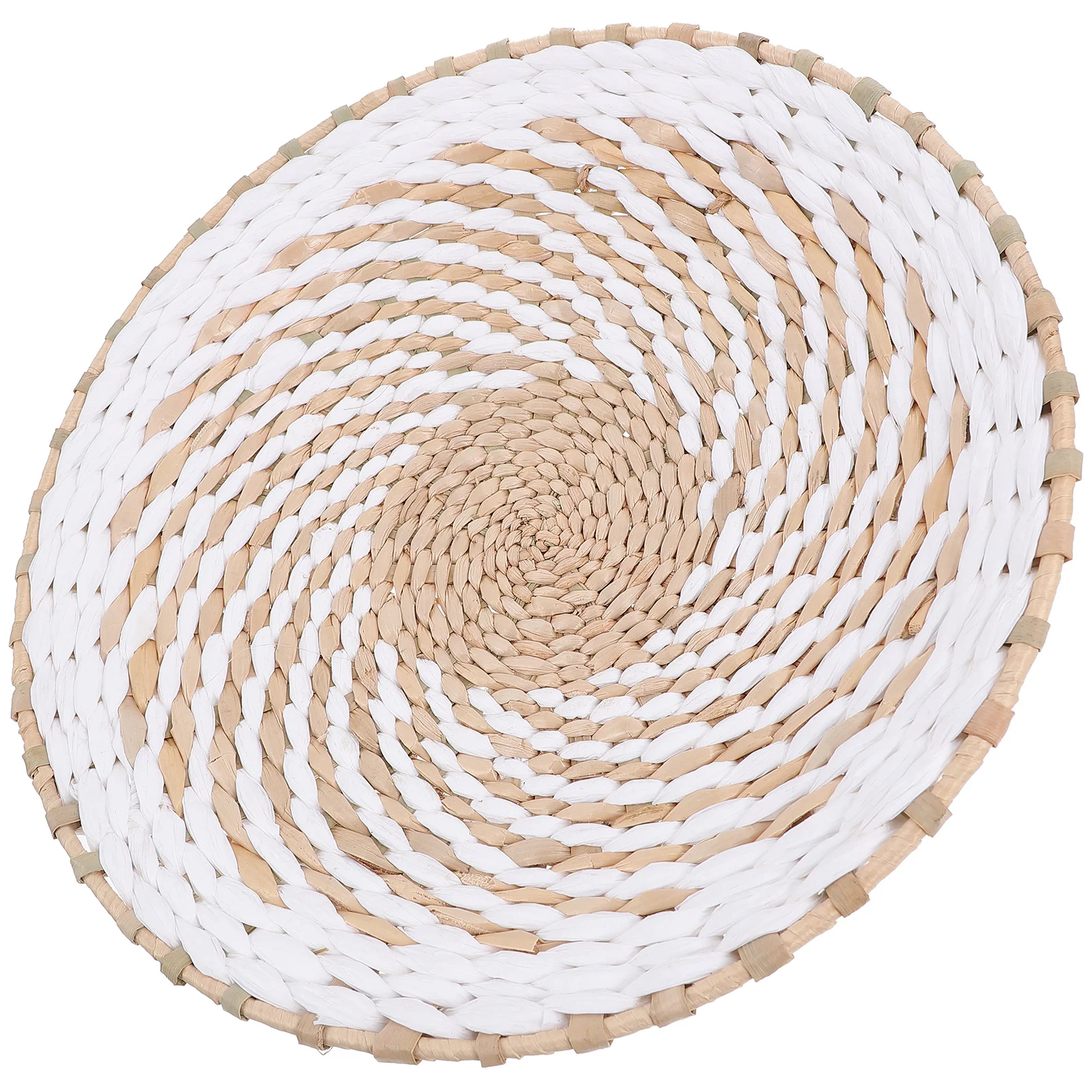 

1pc Bohemia Style Woven Decor Home Bedroom Hanging Ornaments Wall Art Craft Wall Mount Basket Set Flat Decorative Plates Durable