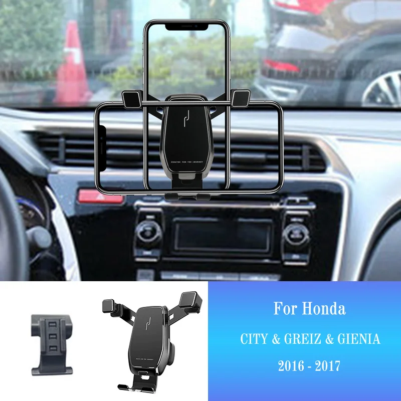 

Car Phone Holder for Honda City 2015-2019 Greiz 2016-2017 GPS Stand Rotatable Mobile Smartphone Support Mount Auto Accessories