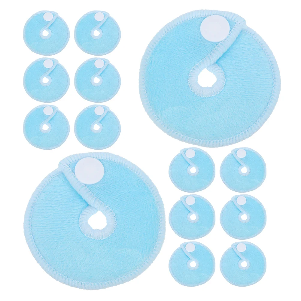 

15pcs Reusable Nursing Pads Microfiber G Tube Leak-Proof Covers Washable Abdominal Feeding Tube Accessories - Triple-Layer