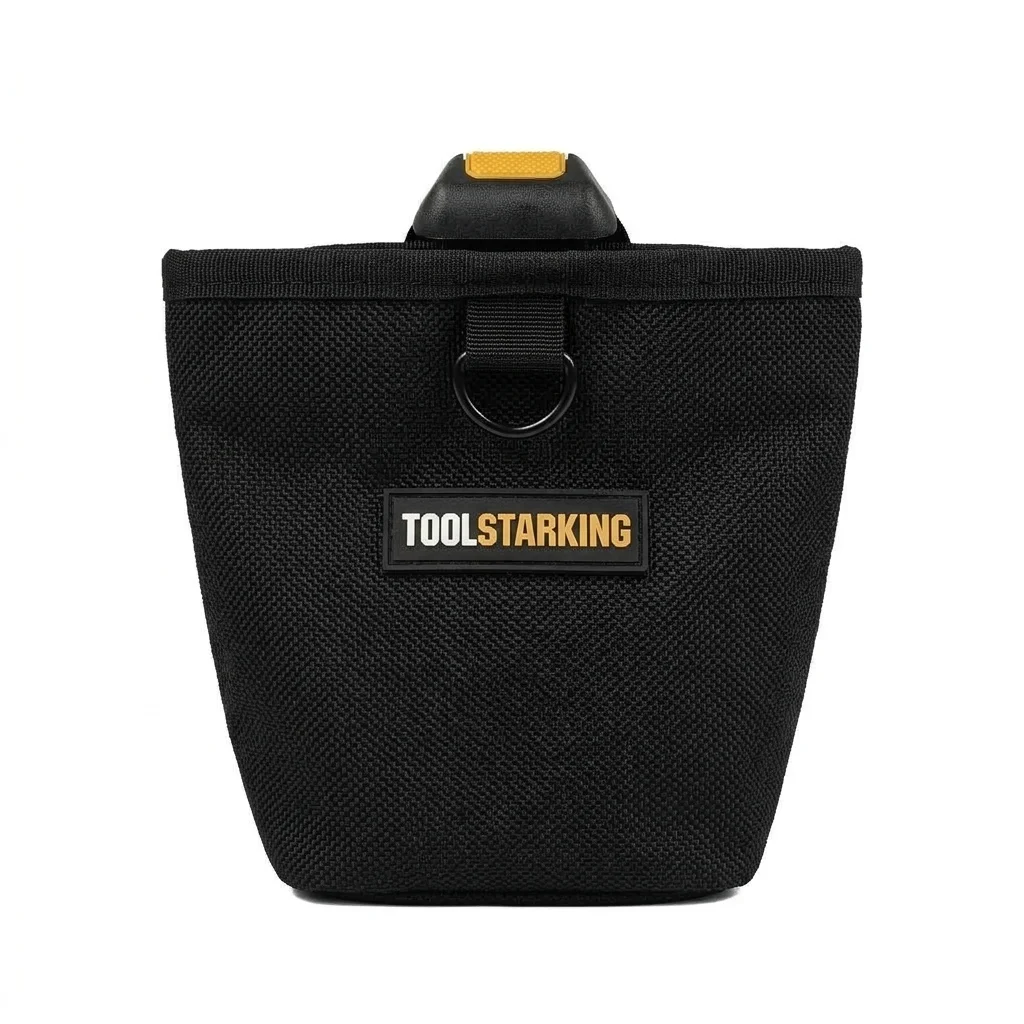TOOLSTARKING Nails Pouch Waterproof Hardware Waist Bag Large Capacity Nails Screws Storage Durable Multifunctional Working