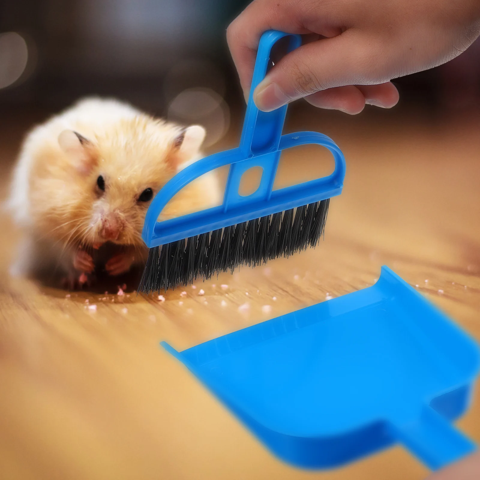 

3 Sets Mini Handheld Broom Dustpan Cleaning Brushes Plastic Small Sweep Tools Whisk Great for Table Sofa Car Pet Cage