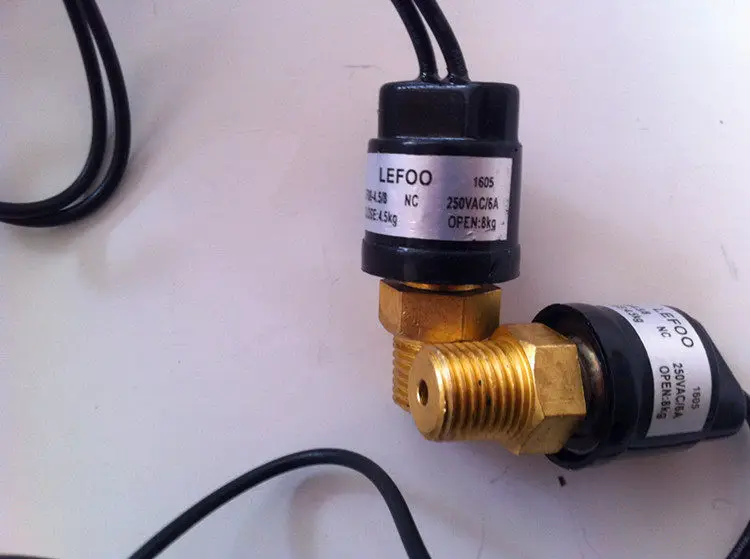 

1Pcs FOR LEFOO LF08 Pressure Switch 12V220V Hydraulic Pneumatic Hydraulic Switch Air Compressor Controller