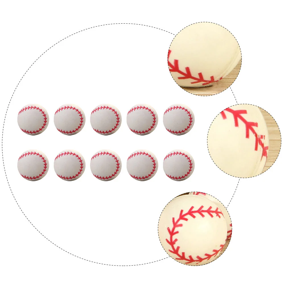 20Pcs Baseball Bouncing Balls 29mm Rubber Jumping Balls Kids Educational Toy Promotes Coordination Fun Recess