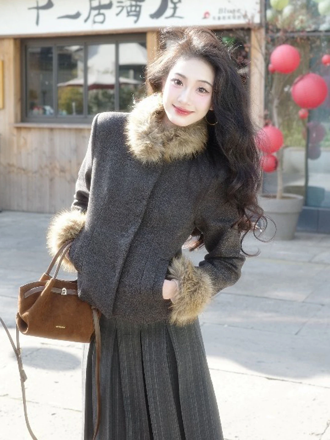 

Корейская демисезонная куртка в стиле ретро, элегантный топ, высококачественная женская верхняя одежда, весна 2026