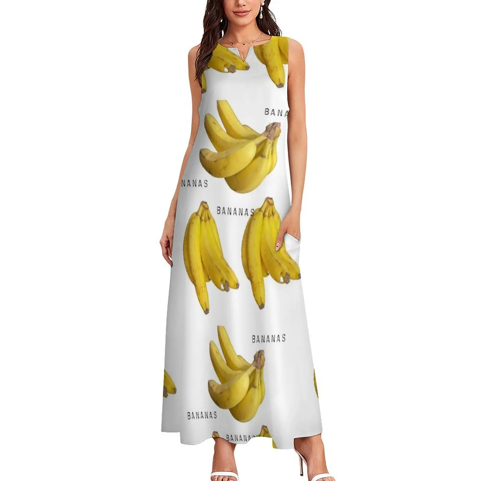 Bananas for bananas Long Dress chic and elegant woman dress dresses korean style Dress