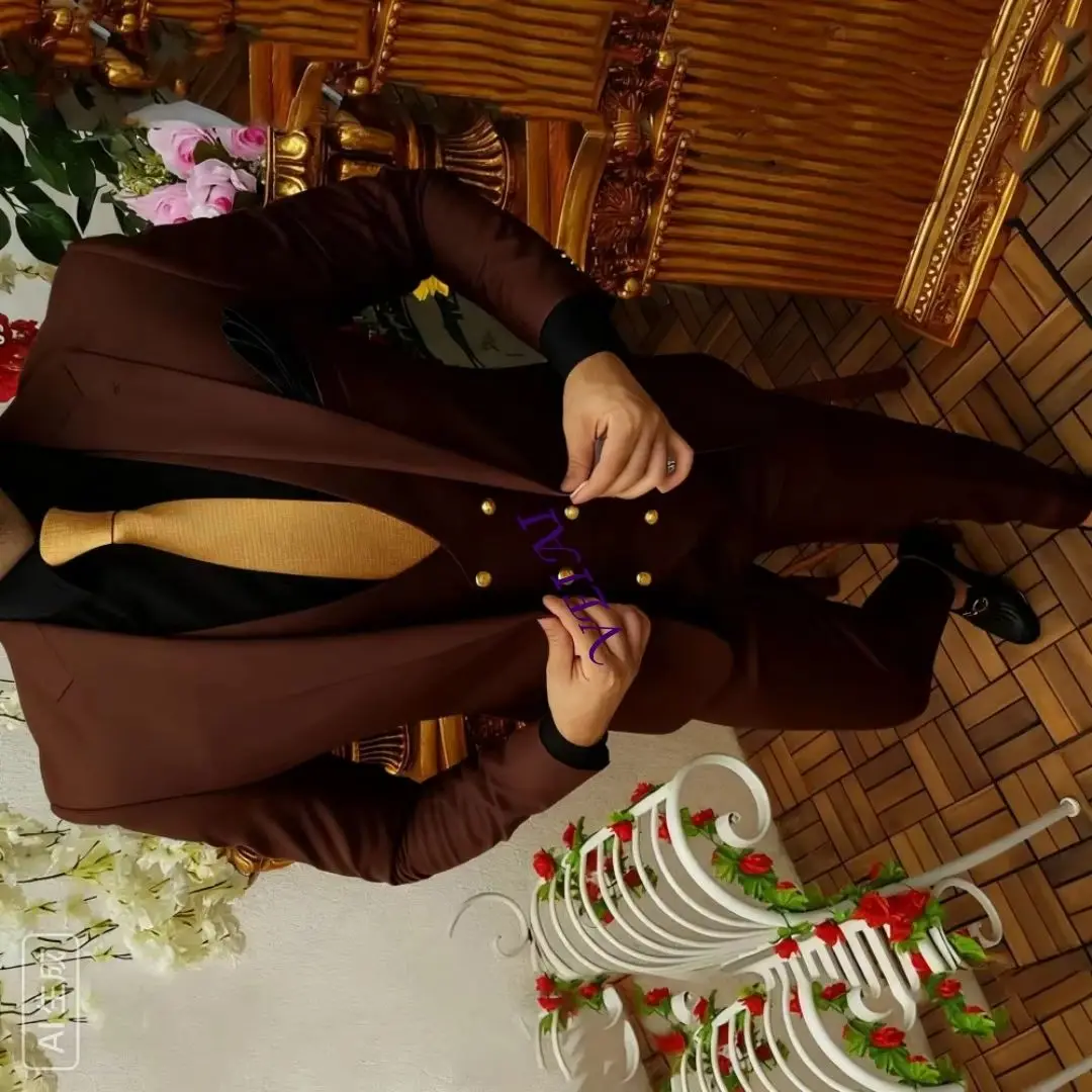 

Customized 3-Piece Men's White Tuxedo Smoking Suit Jacket Design Wedding Outfit Blazer Set New Men's Clothing