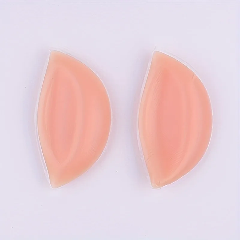Reutilizável silicone push up sutiã inserções almofada triângulo forma realçador feminino adesivo invisível sem alças sem costas decote levantamento