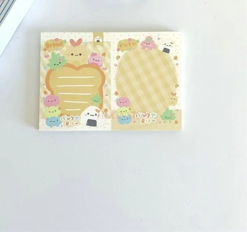 1book Cute and minimalist note book that can be torn off. High looking decorative note paper for teenage students