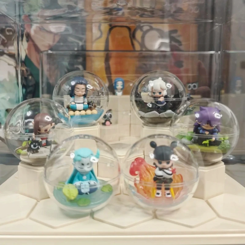 

Лидер продаж Re-Ment The Legend Of Luo Xiaohei, серия слепая коробка, игрушки, террариум, миниатюрная коробка для сцены, яйцо, украшение для стола, подарки на день рождения