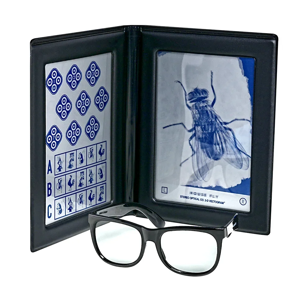 Optical Equipment Optometry Stereo Fly Vision Test (SO001) for Evaluation of Gross Stereopsis and Fine Depth Perception