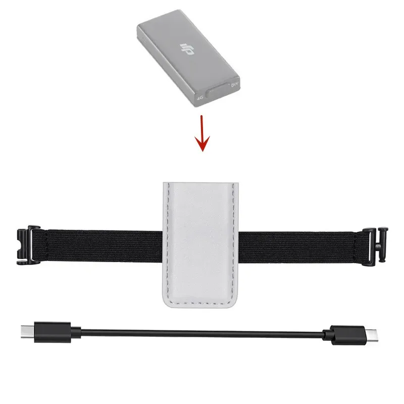 Fixed Straps for DJI Cellular 4G Module Mount with Data Cable for DJI Mini 3 / Mini 3Pro /mini 4pro Drone Accessories