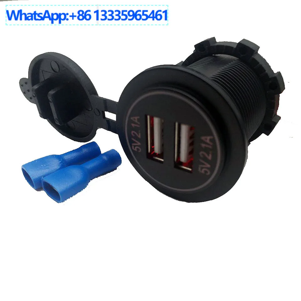 10Pcs modified car bus single aperture car charging double A mobile phone charger RV modified USB