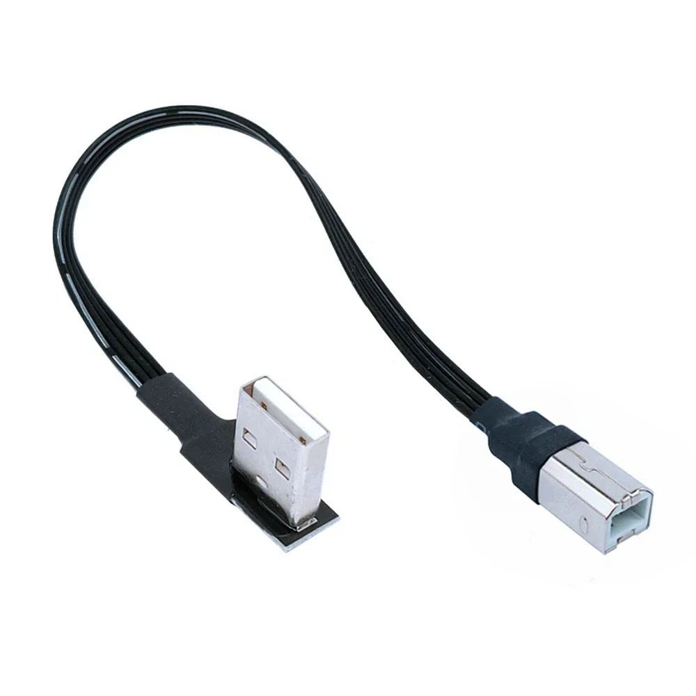 Schwarz 3m USB 2,0 Winkel 90 Grad USB B Stecker zu Drucker Stromkabel Festplatten box Scanner Verlängerung Stromkabel Leitung 0,