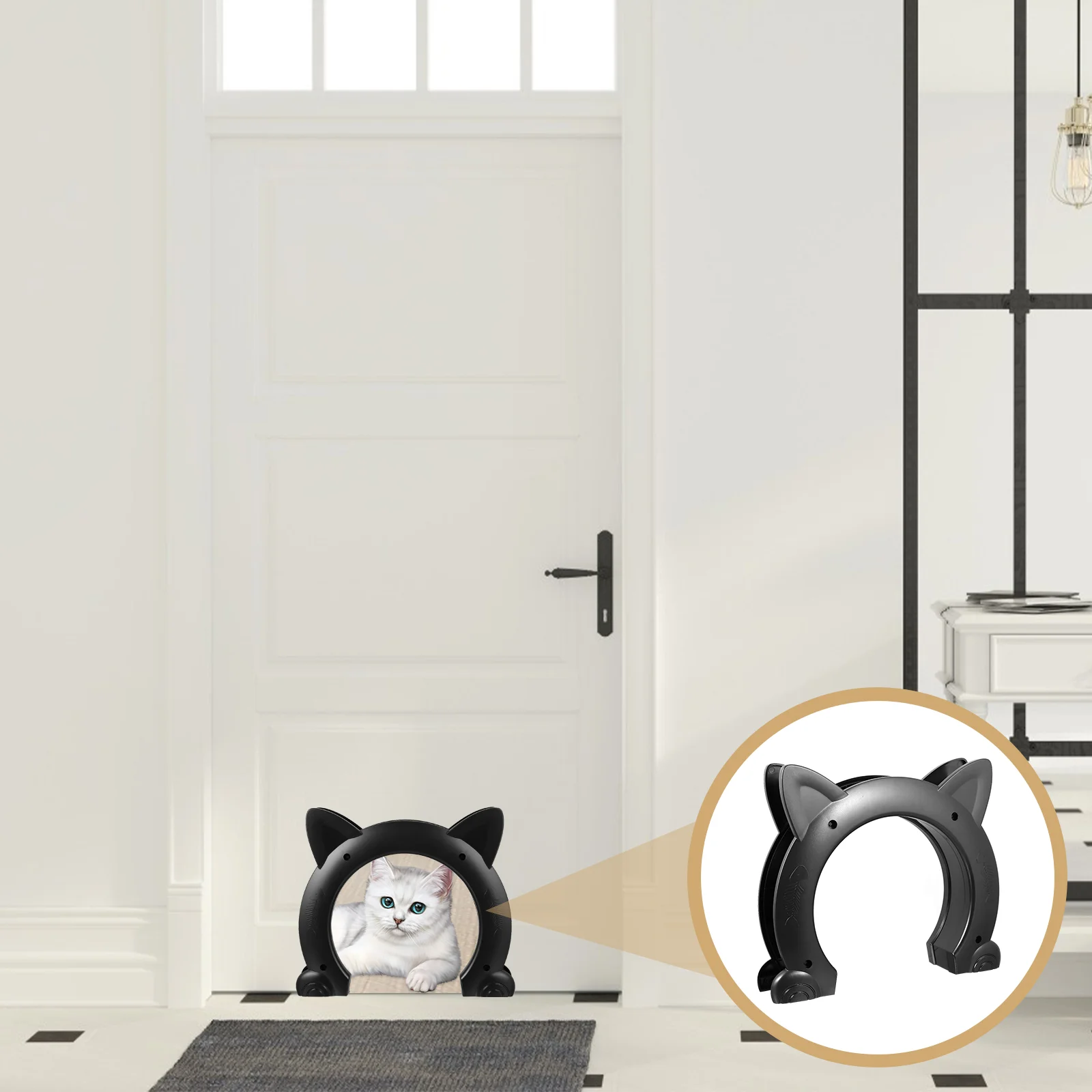 Cat Corridor Door Tunnel Pass Portal for Interior Door Pet Door Pet Supply cat door cat hole pass