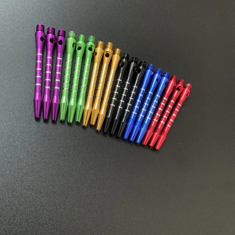 6 Buah Anak Panah Logam Kelas Atas Batang Aluminium Ukuran 48Mm/1.89 Inci Set Garis Ukiran Warna Batang Logam 6 Warna Aksesori Pilihan