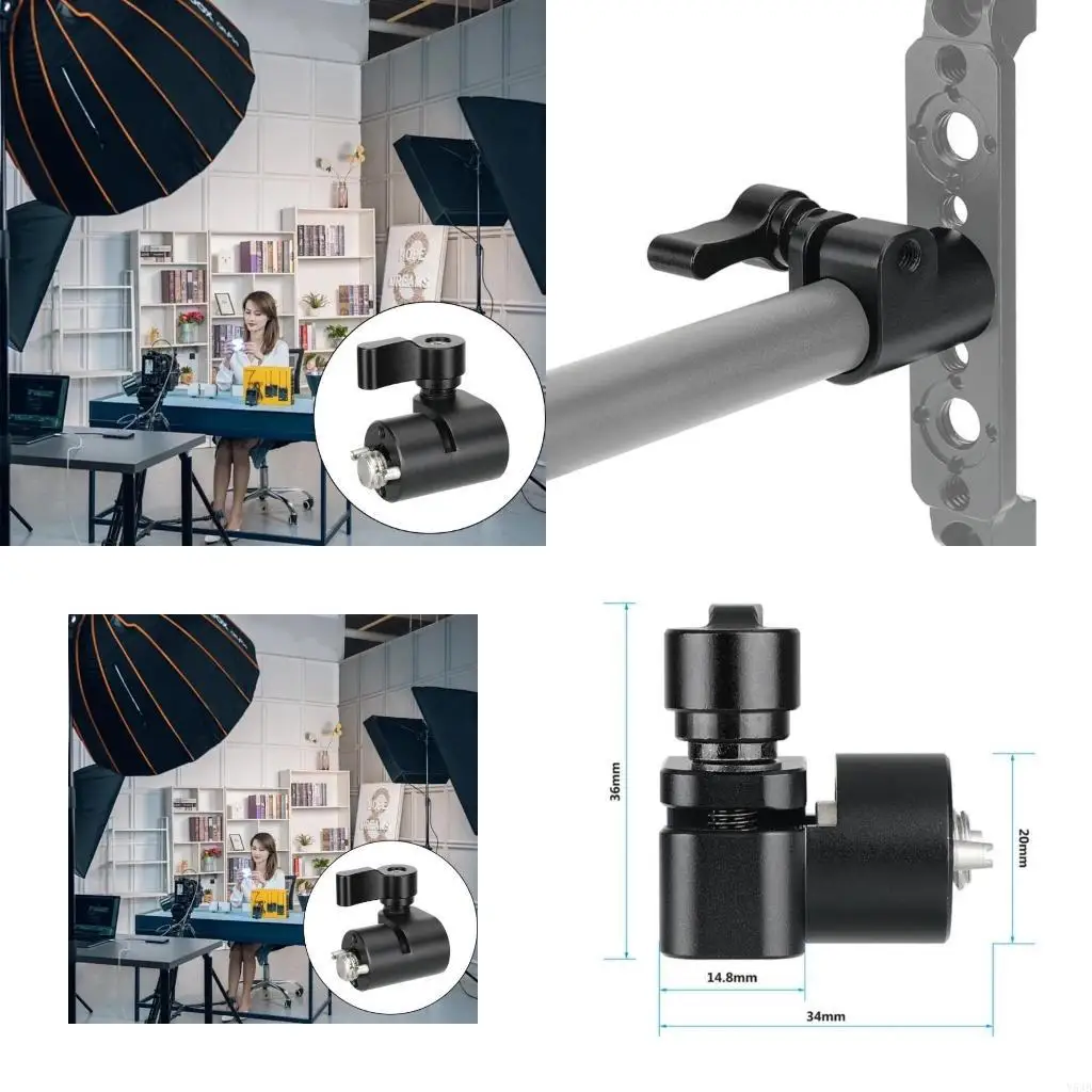 

Y5jb 15 мм зажим для одного стержня с 3/8 дюймом 16 резьбовых винтов камера