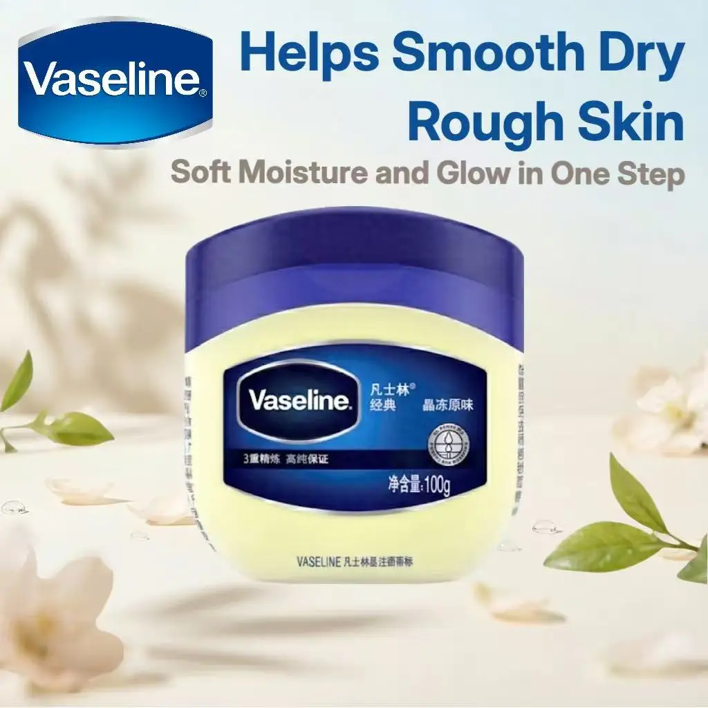Vaseline Original Healing Jelly 100g Multi-Purpose Moisturizing Supports Skin Barrier For Dry Skin Halloween Makeup Daily Skin