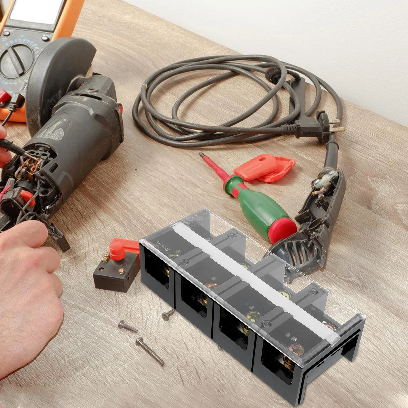 

Pc Fixed Terminal Strip Electrical Connection Block High Current Copper Wiring Terminal Block for Industrial Electrical Wiring