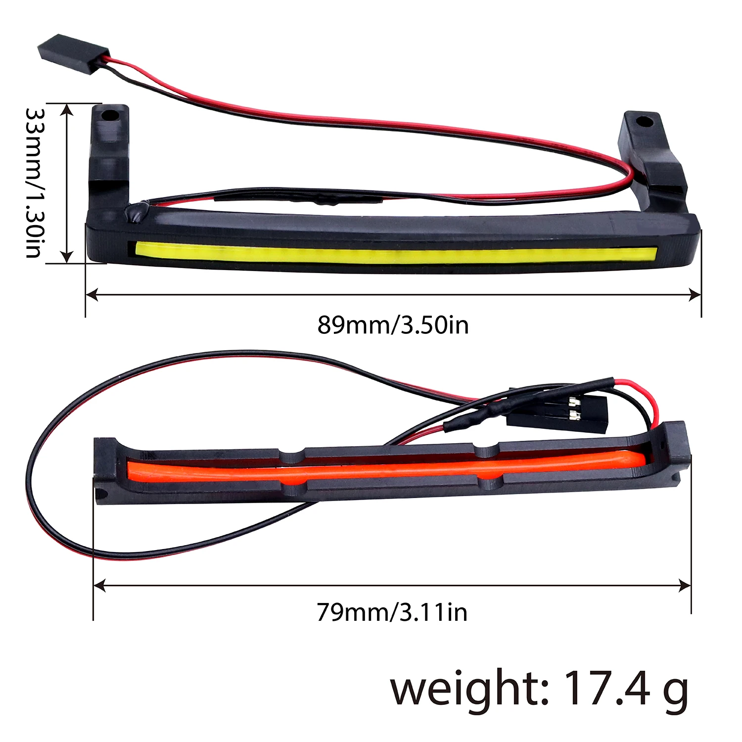 6V Front Rear Headlight Tailight LED Lights For Arrma 1/14 Mini Mojave Grom Desert Truck Modified RC Car Upgrade Parts view 3