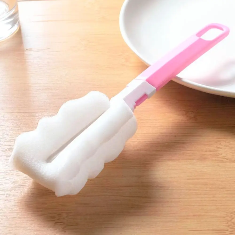Soft Sponge Cup Brush With Straw Cleaner Long Reach Scrubbing Tool For Narrow Neck Water Bottles Glassware Cleaning