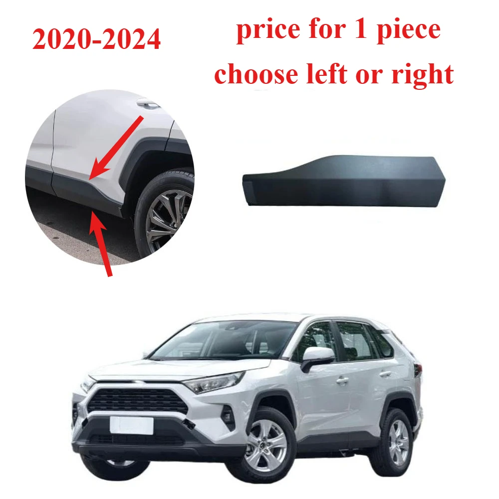 Door Lower Guard Bumper Plate for Toyota RAV4 2020-2024 Door Trim Strip Scratch Protection for Rav4 1 Piece Choose Left or Right