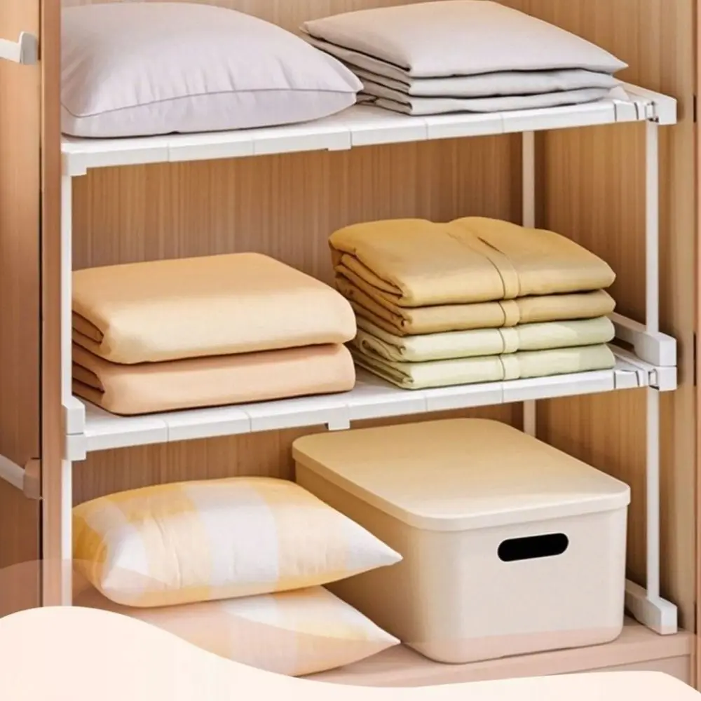 Multifunctional Adjustable Telescopic Shelves Expandable Multi Layered Organizer Shelf Pull Out Wardrobe Divider Kitchen Sink