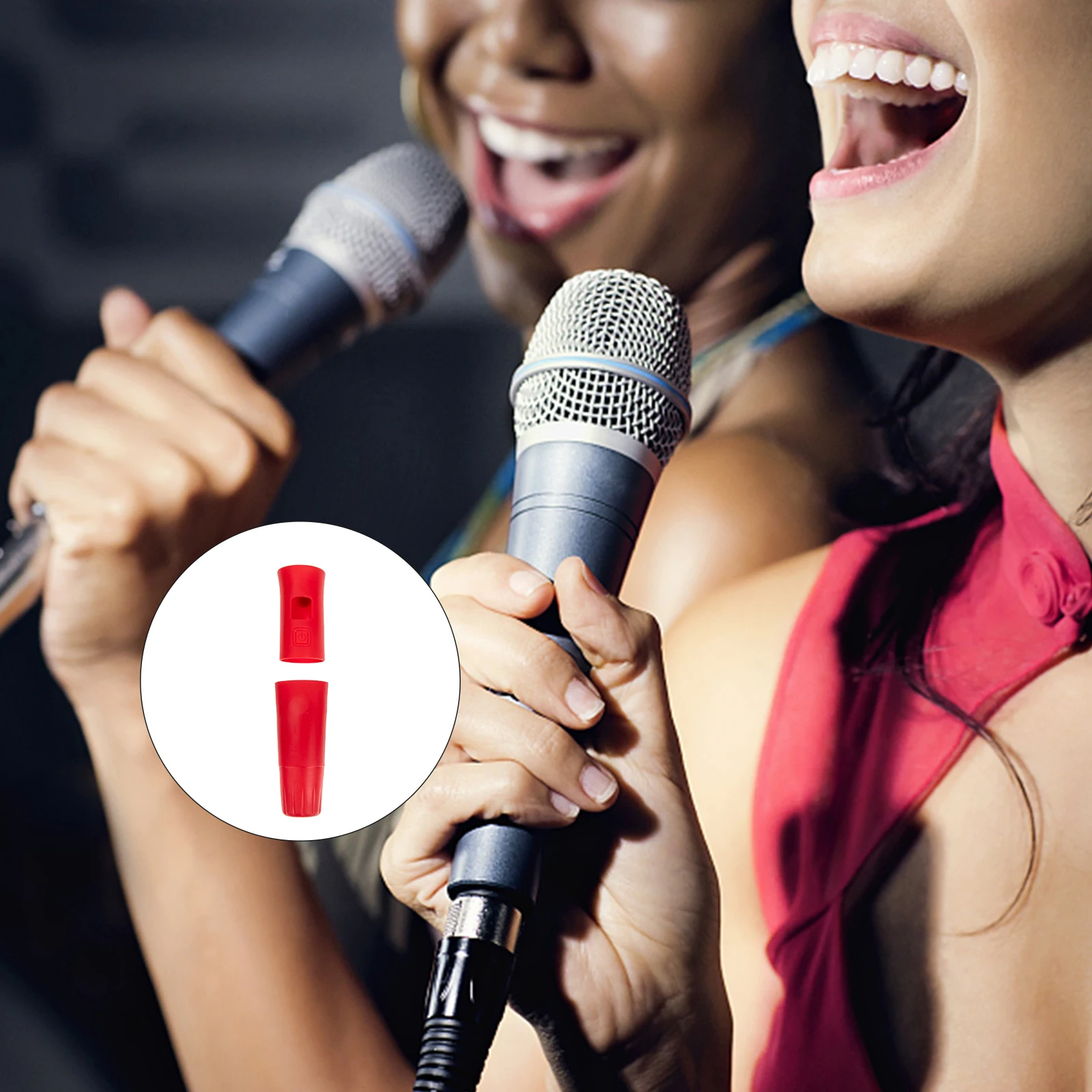 

Microphone Protective Cover Anti drop Silicone Mic Covers KTV Device Mic Accessory Premium Reusable Easy Collision