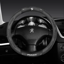 Car Steering Wheel Cover For Peugeot 106 107 108 206 207 208 301 307 308 406 407 408 508 607 2008 3008 4008 5008 GT RCZ Rifter