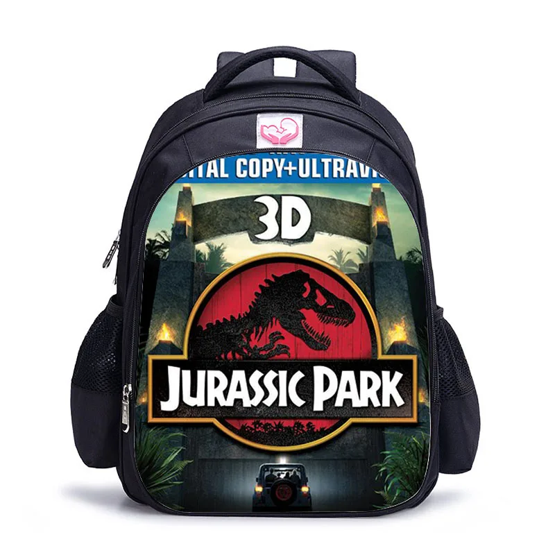 Ransel dunia dinosaurus populer ransel cetak hewan untuk anak-anak tas Jurassic Kingdom untuk anak perempuan anak laki-laki sekolah anak-anak