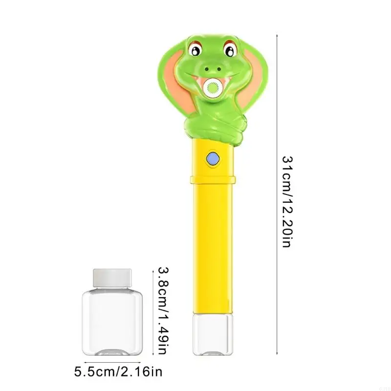 Snake Automatic Bubble Toy Bubble Blower Guns for Toddlers Kids Children Electric Bubble Maker Toy Outdoor Party