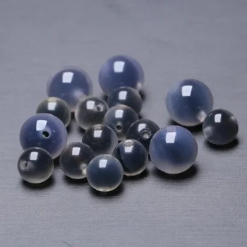 10 adet doğal akik yuvarlak boncuk bilezik kolye aksesuarları DIY mücevherat el yapımı moda kişilik şanslı hediye