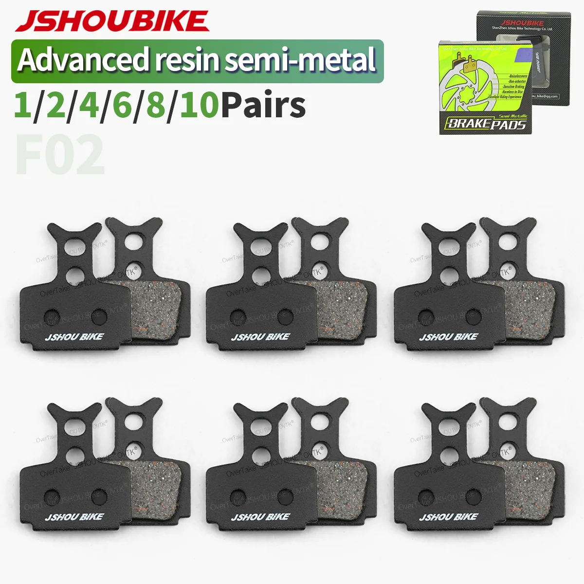 

JSHOUBIKE Semi-metal Bicycle brake pads Silent Asbestos-free for Formula The One RX R1R R1 R0 T1, Mega,The One FR/C1/CR3