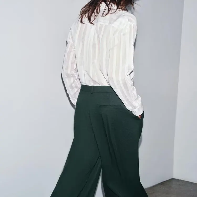 Faionable seda listra irt feminino solto ajuste mistura de algodão longo sve irt respirável pele-amigável 2025 outono sle