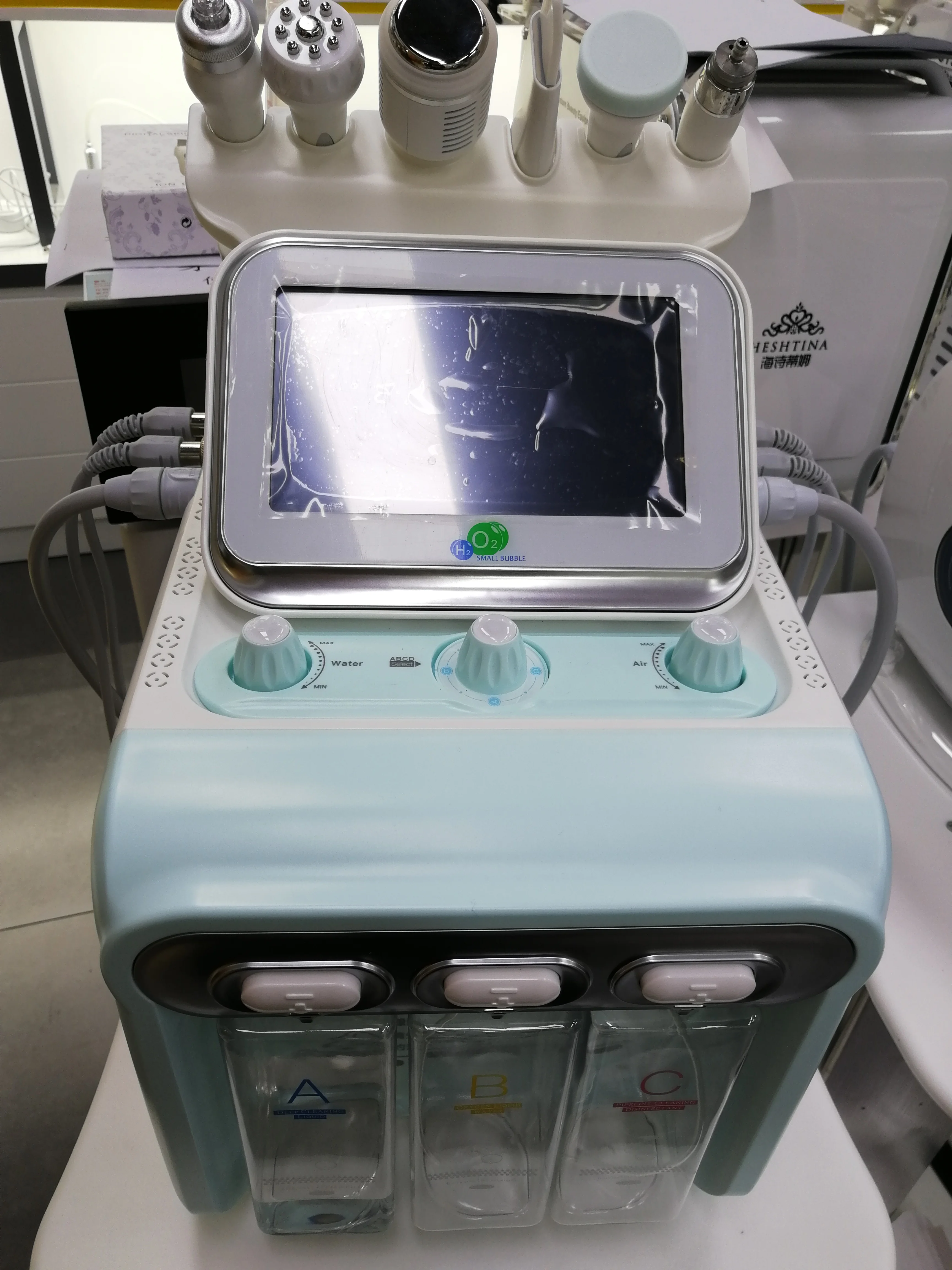 Machine Hydroqualifiée ale Professionnelle 6 en 1, Peeling à l\'Eau, Diamant, DermDelhi, Soins de la Peau, Nettoyage en Profondeur, Soins de miles