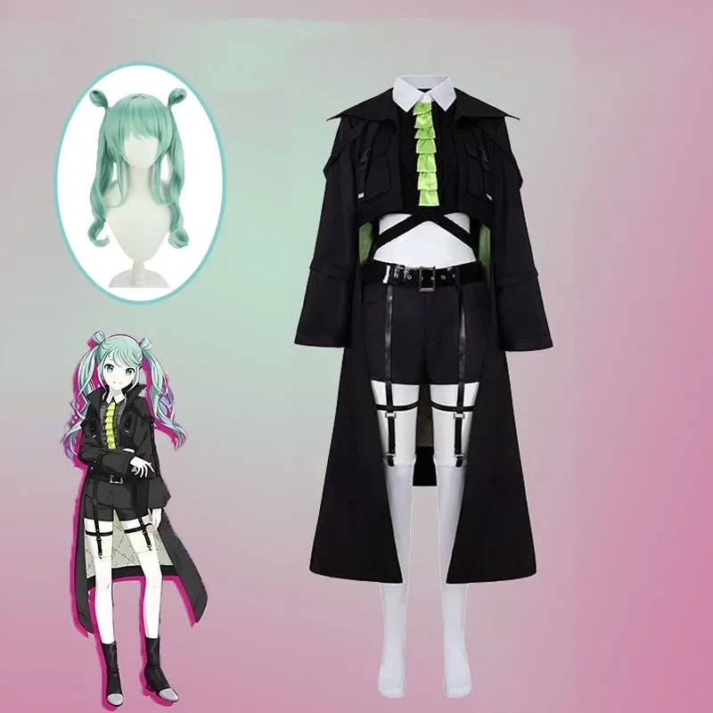 

Project Sekai Miku 3rd Anniversary Vivid BAD SQUAD Cosplay Uniform Outfits Miku Cosplay Woman Mysterious Black Set 2025