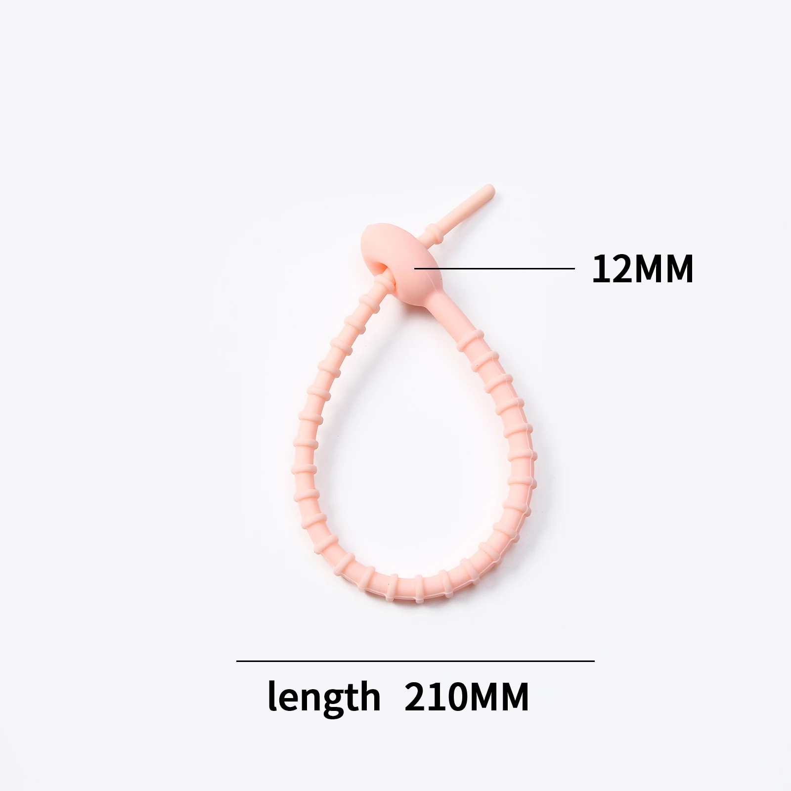 KeyChain Tag Rope Silicone Rubber Loop, DIY Key Holder