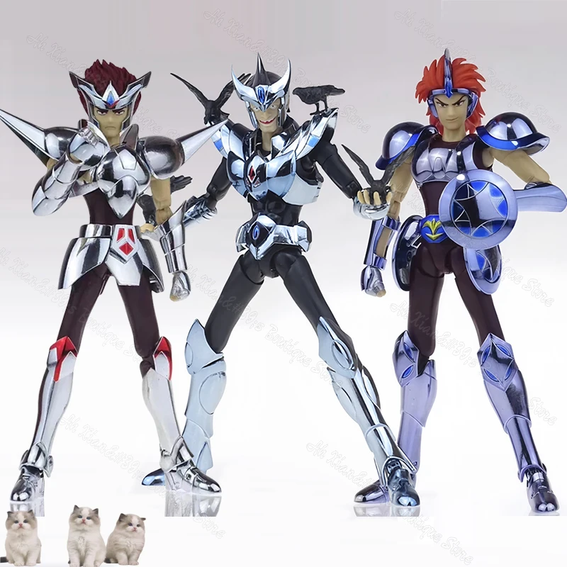 شحن على مدار 24 ساعة CS Saint Seiya Myth Cloth EX Centaurus Babel Auriga Capella Crow Jamian Silver Zodiac Knights Action Figure