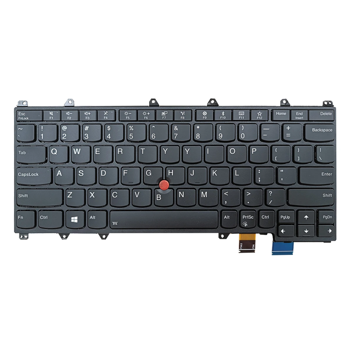 Imagem -02 - Lenovo-teclado para Notebook com Ponteiro Retroiluminado Lenovo Thinkpad X380 X370 Yoga Novo 01hw615 01en386