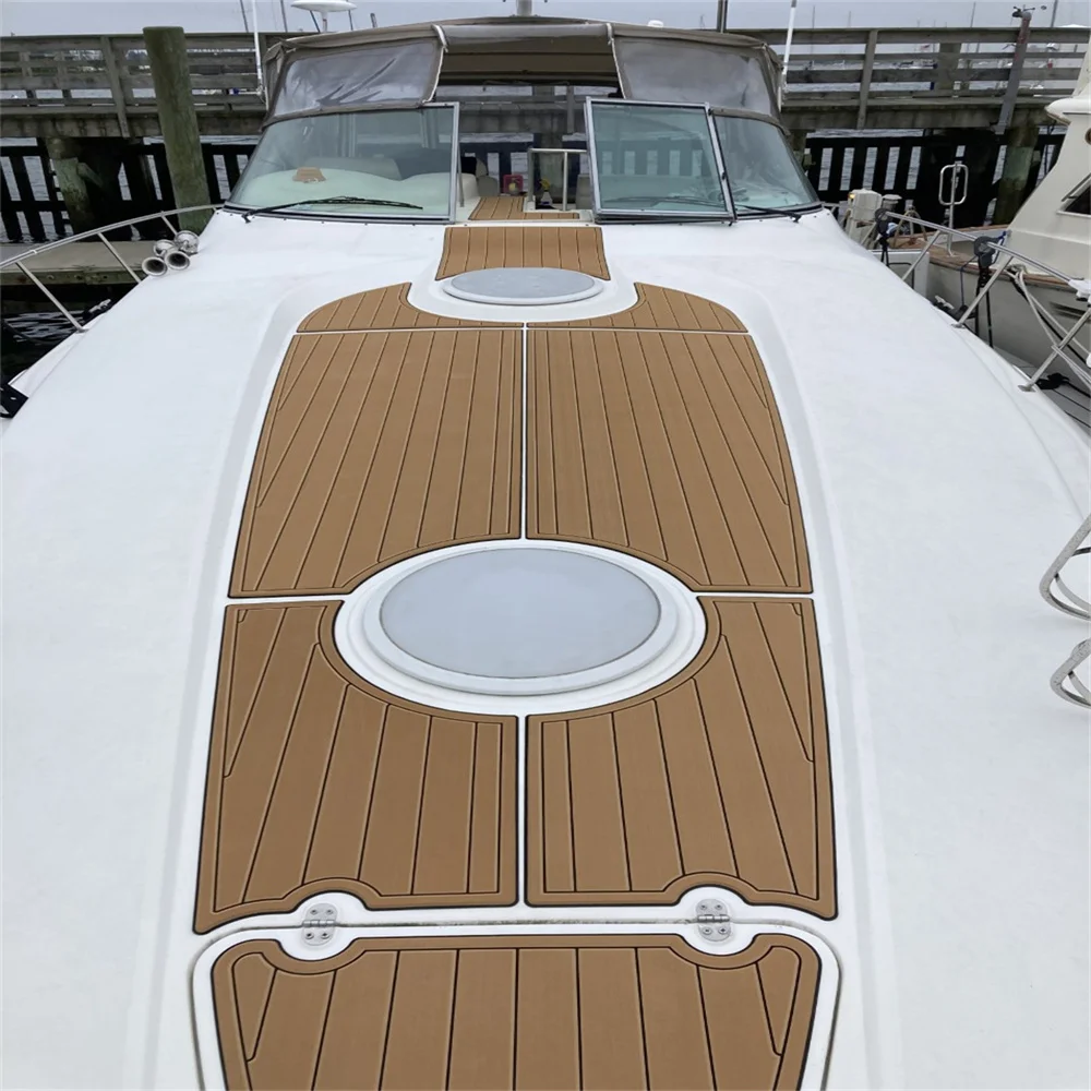 

Swim Platform Foredeck Pad Boat EVA Foam Teak Floor Mat For Boat 1999 Cruiser Yachts 3870