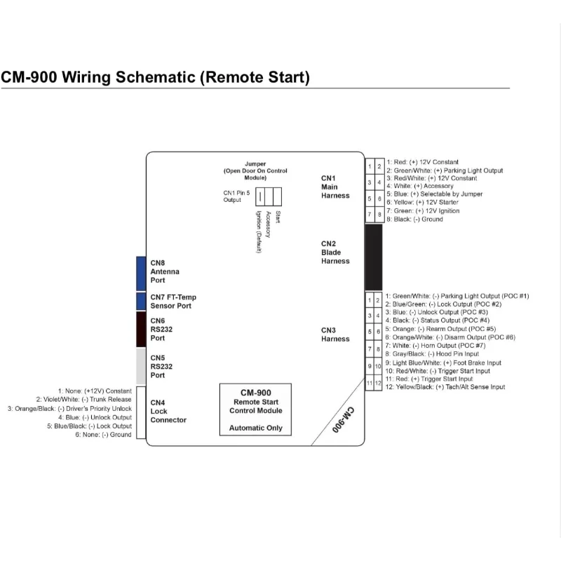 Compustar CS4900-S (4900S) Sistema de inicialização remota bidirecional e entrada sem chave com alcance de 3.000 pés